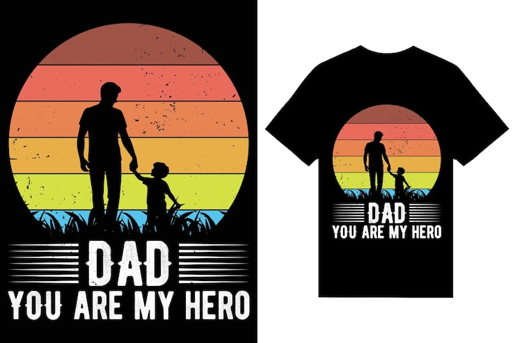 Vector speciaal t-shirtontwerp voor vadersdag