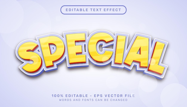 special 3d text effect and editable text effect