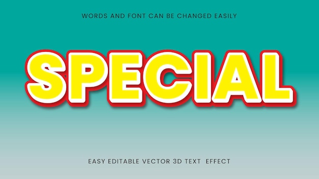 Special 3d text style