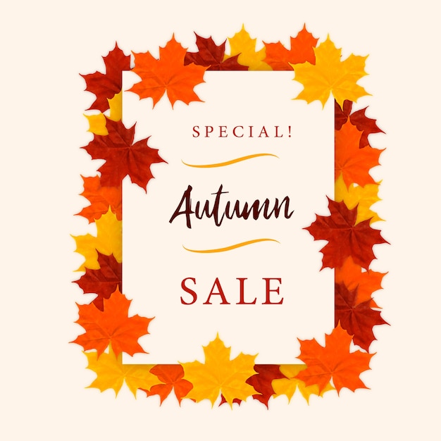 Vendita speciale autunno! poster design