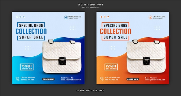 Special bag collection super sale social media post