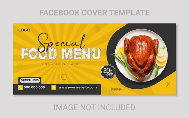 Modello di post banner social media hamburger speciale