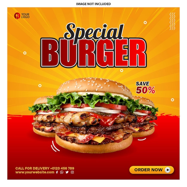 Special Burger Social Media Post