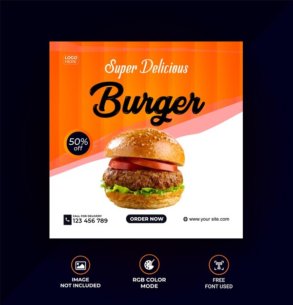 Special Burger Social media Post