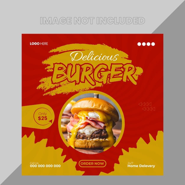 Special Burger Social Media Post