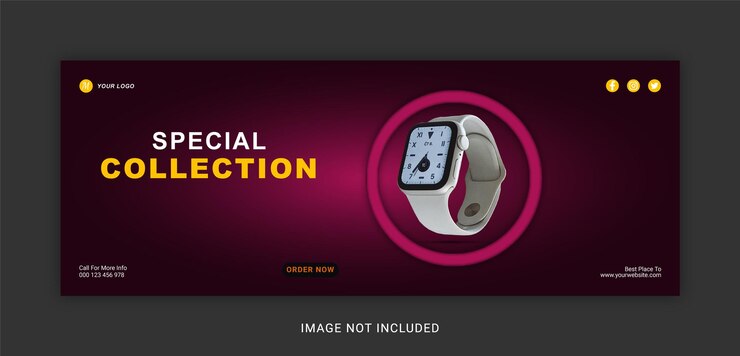 スペシャルコレクションFacebookカバーソーシャルメディア投稿テンプレート
