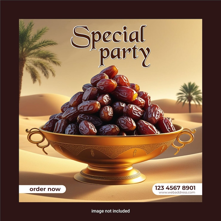 Vector special dates party social media post design template