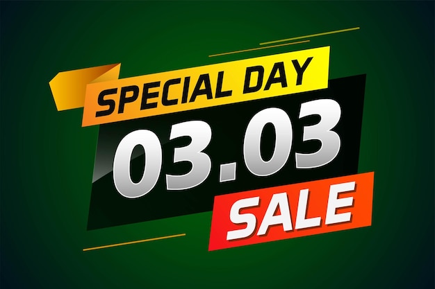 special day 03 03 word concept vector illustration with megaphone and 3d style