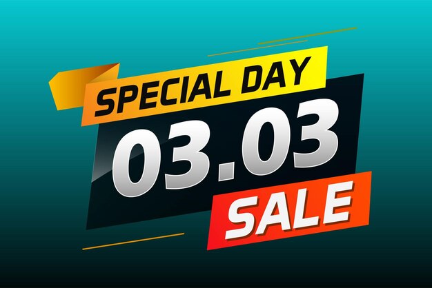 special day 03 03 word concept vector illustration with megaphone and 3d style