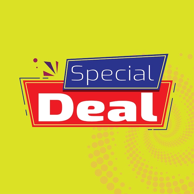 Vector special deal offer label design