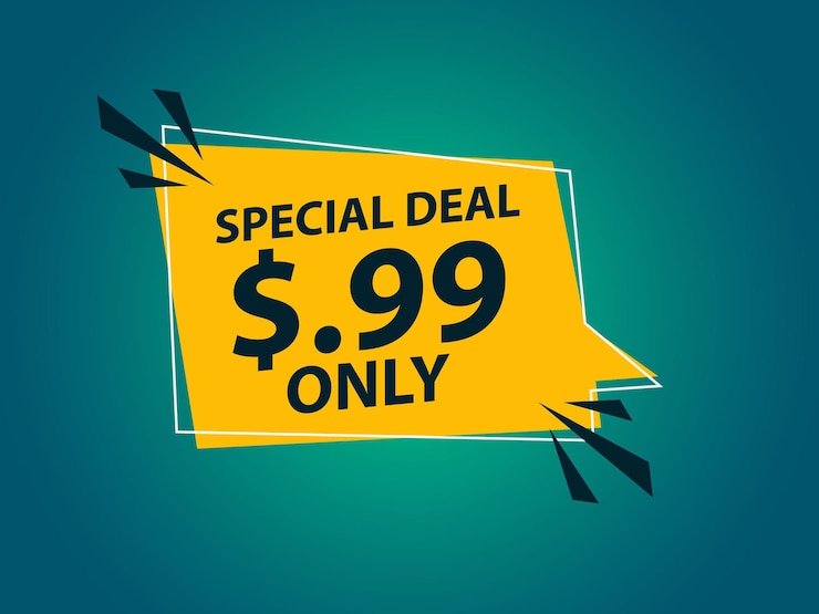 Vector special deal and sale banner