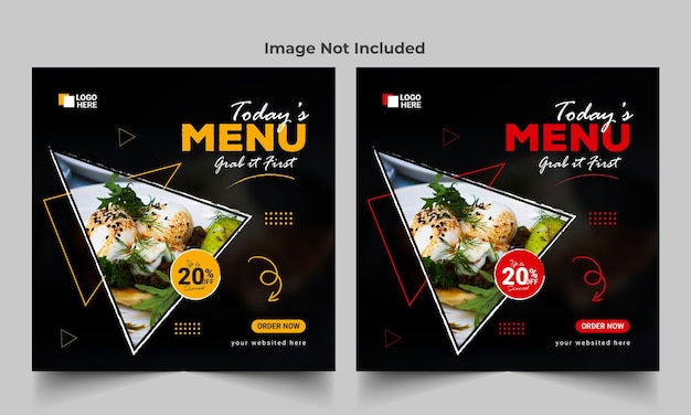 Premium Vector | Special delicious food social media banner post ...