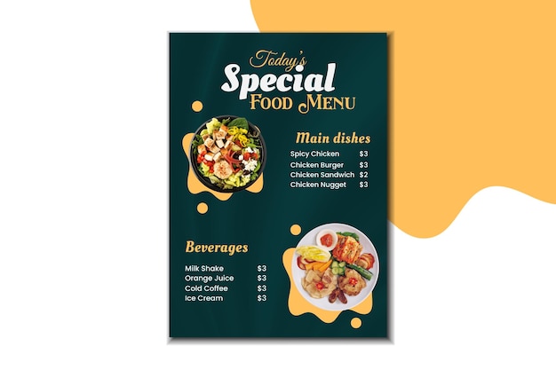 special delicious food social media banner post template