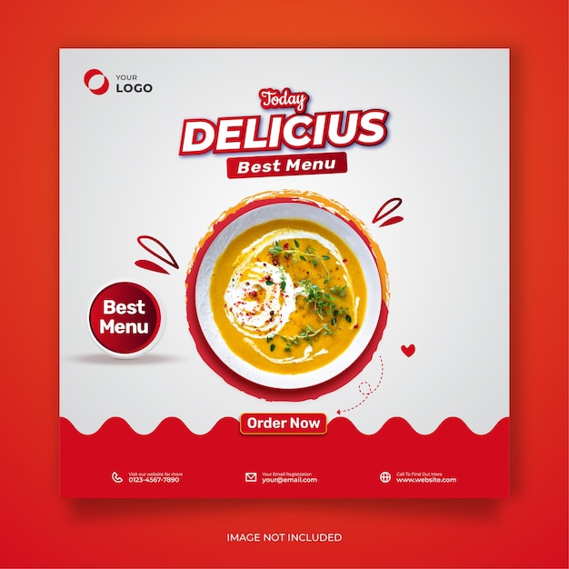 Vector special delicius food design simple