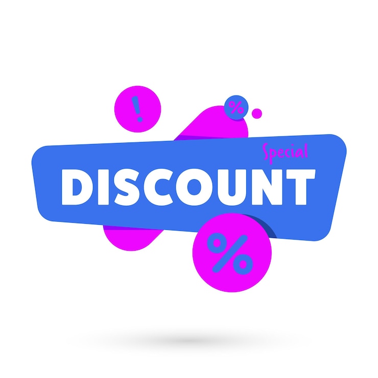 Vector special discount advertisement promo banner