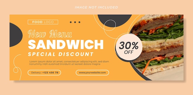 Vector special discount food banner design