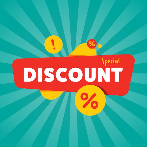 Special discount isolated sale sticker