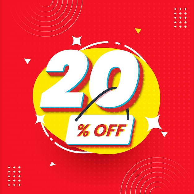 Special discount sale 20 Number special discount sign template design