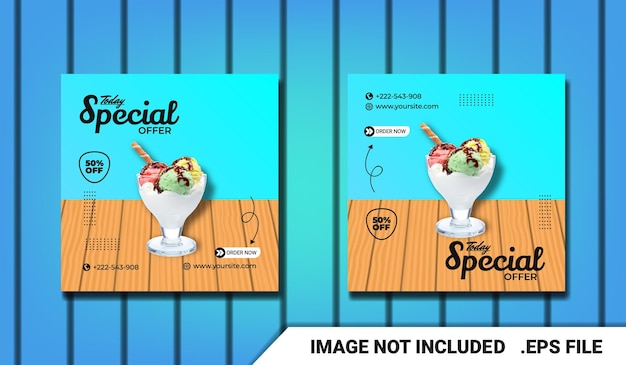 special discount sale social media post template