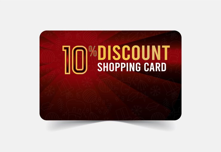 वेक्टर special discount with gift voucher cards and smart discount card