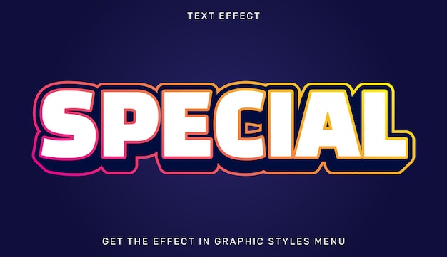 Специальный редактируемый текстовый эффект в стиле 3d Подходит для логотипа бренда или компании