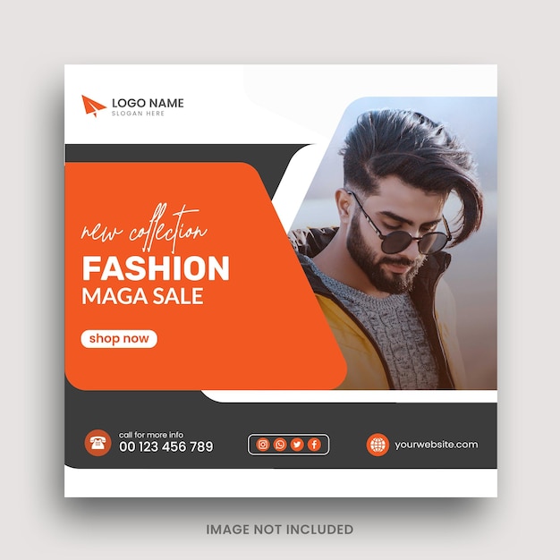 special fashion big sale social media post design