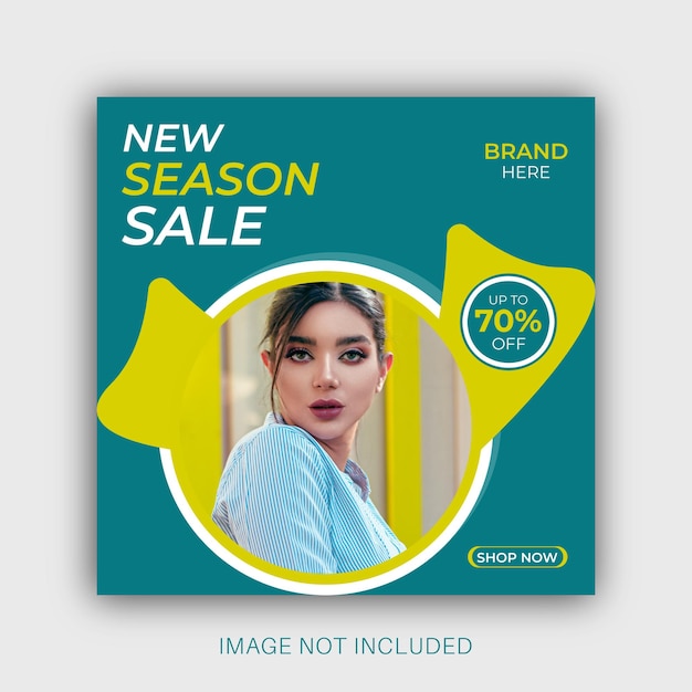 Vector special fashion sale instagram post template