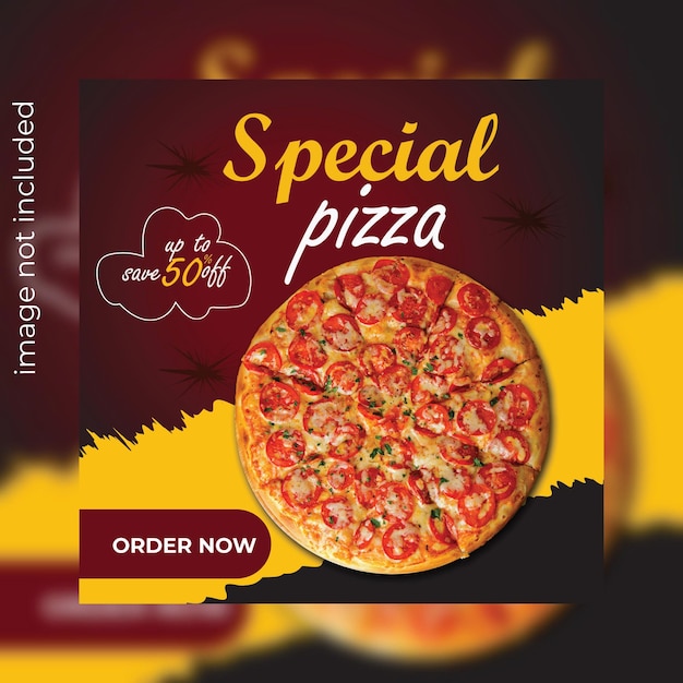 special food social media design template