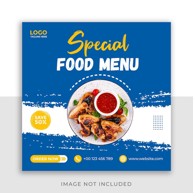 Special Food Social Media Post- of Instagram-postsjabloon