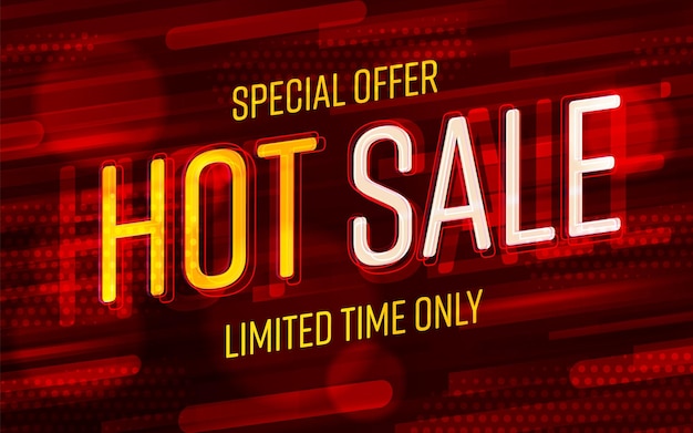 Special hot sale offer shopping banner template