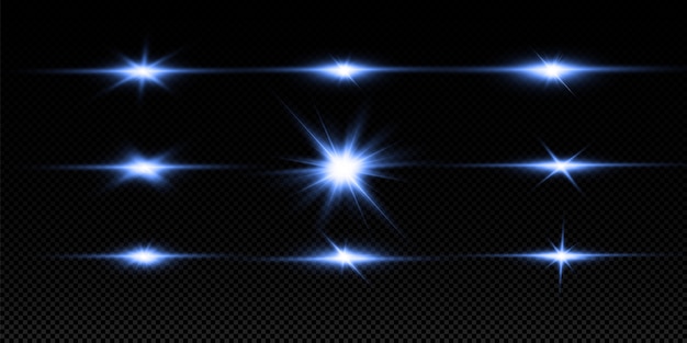 Вектор Специальный набор световых эффектов для бликов