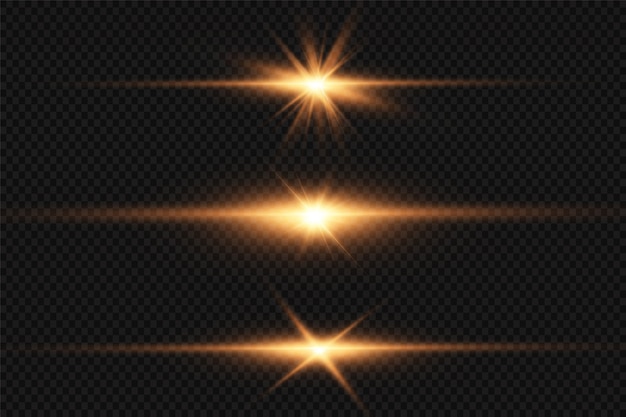 Vector special lens flare light effect set