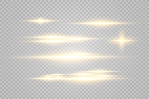 Special lens flash light effect The flash flashes rays and searchlight illust