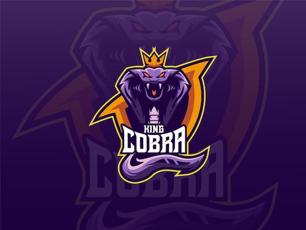 Вектор Специальный талисман cobra esport logo