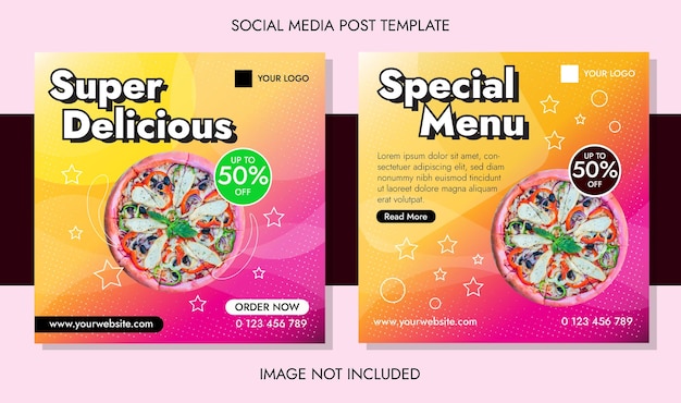 Special menu delicious post template