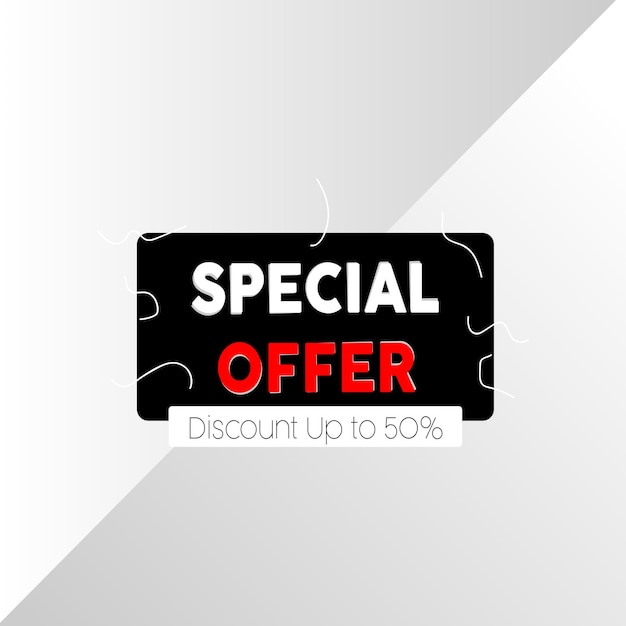 Vector special offer banner art