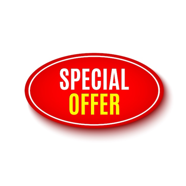 Vector special offer banner.