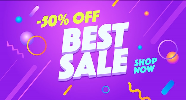 Special offer, best sale word concept banner. Discount shopping