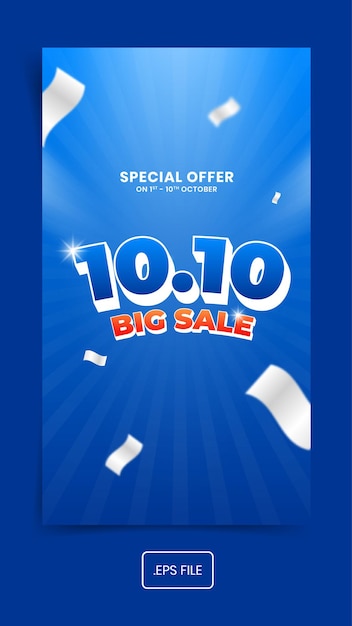 Special offer big sale banner background