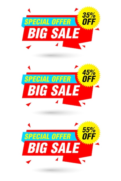 Special offer big sale red origami label set Sale 35 45 55 off discount