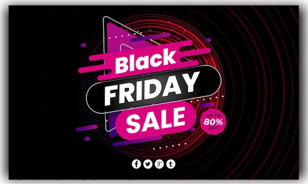 Special offer Black Friday Banner design