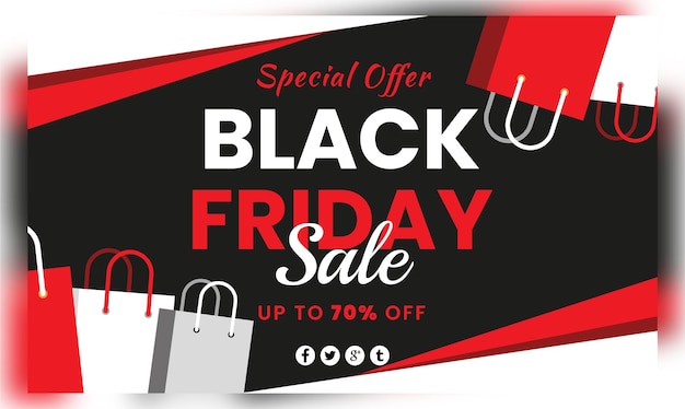 Vettore offerta speciale per il black friday