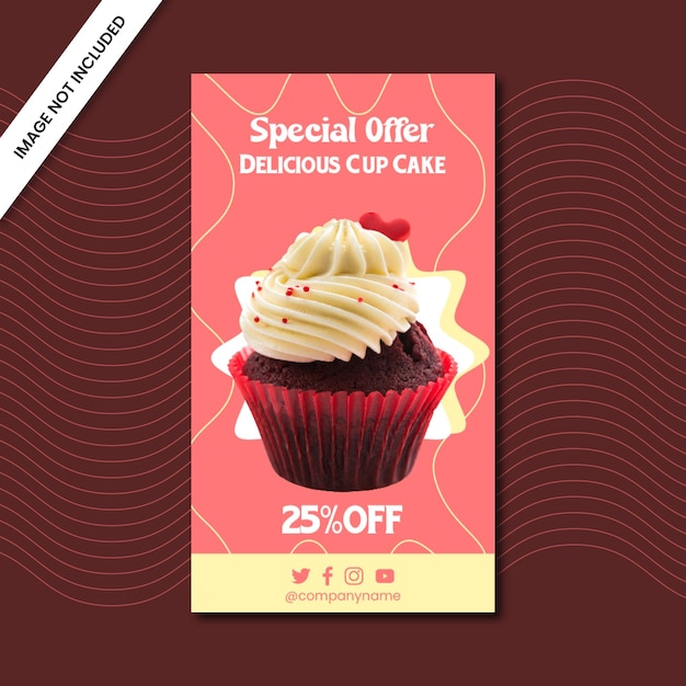 Special Offer Cup Cake Instagram Story Template