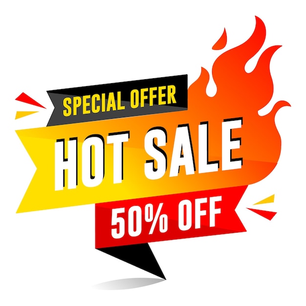 Vector special offer hot sale banner