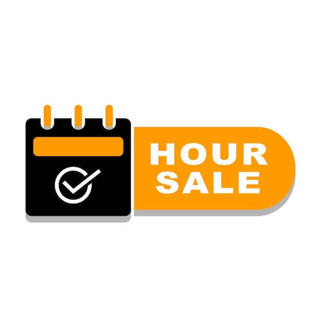 Special Offer Hour sale Promotion Label