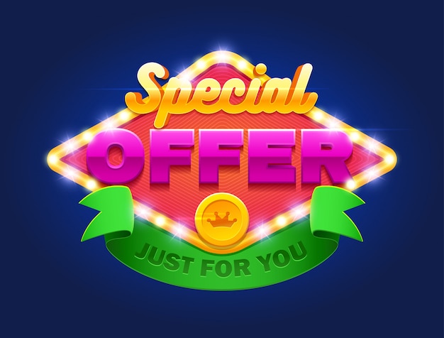 Special offer just for you banner