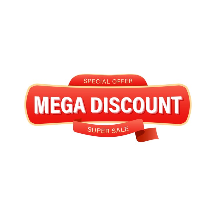 Special offer mega discount super sale marketing banner design promotion for social media or website
