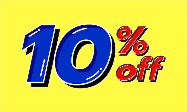 Special offer sale 10 percent discount, 10 percent off promotion advertising, Sale promotion poster