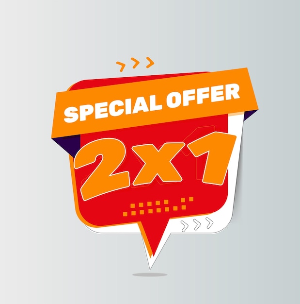 Special offer sale banner background vector