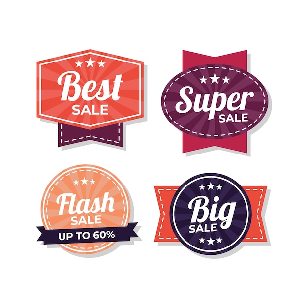 Vector special offer sale banner element collection set